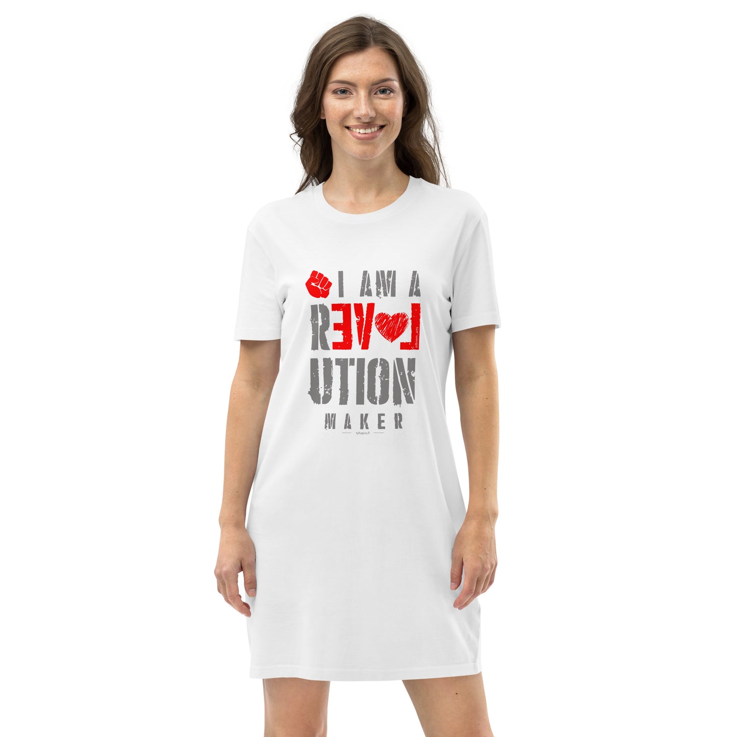 Robe t-shirt en coton bio ReLoveution Maker